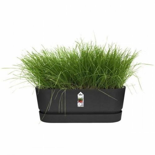 Elho Greenville Oval plantekasse - sort 50 cm