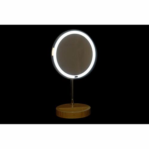 Makeup-Spejl med LED Sølvfarvet 20 x 14 x 34 cm