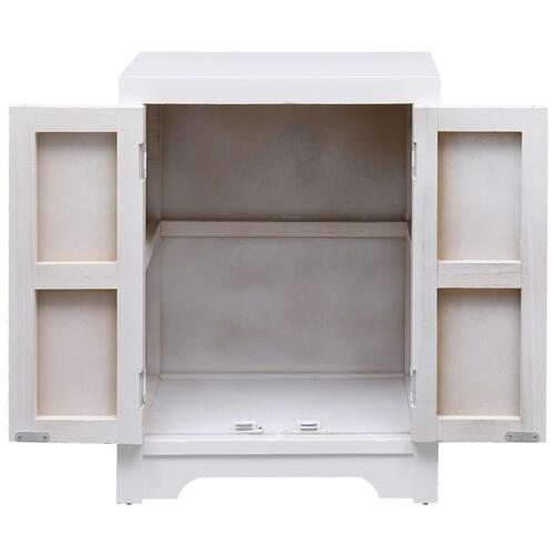 Sengebord 38 x 28 x 52 cm kejsertræ hvid