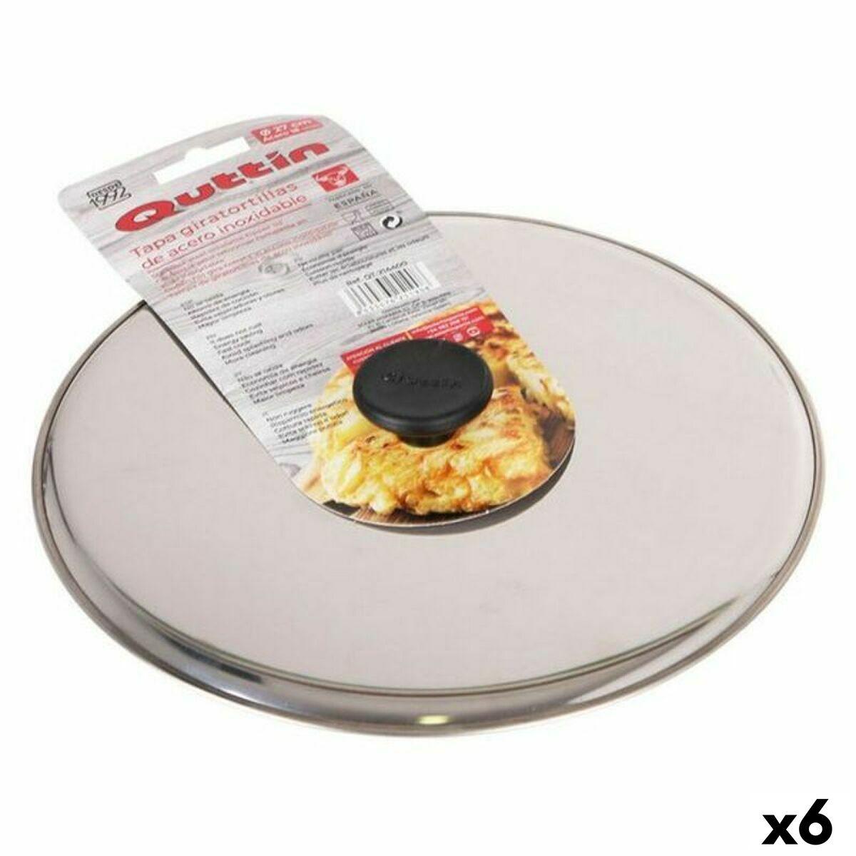 Quttin tortilla-vendelåg Ø 27 cm - rustfrit stål (6 stk)