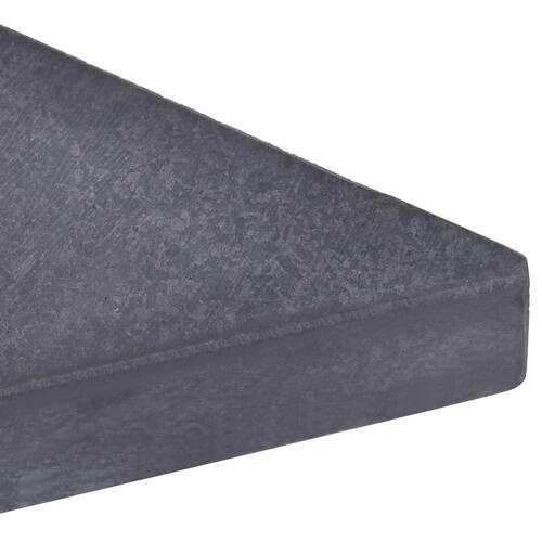 Vægtplade til parasol granit 15 kg firkantet sort