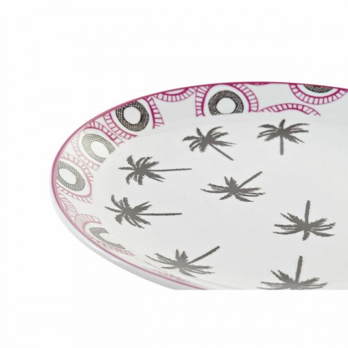 Spisestel i porcelæn - 18 dele, blå/multifarvet (kolonistil)
