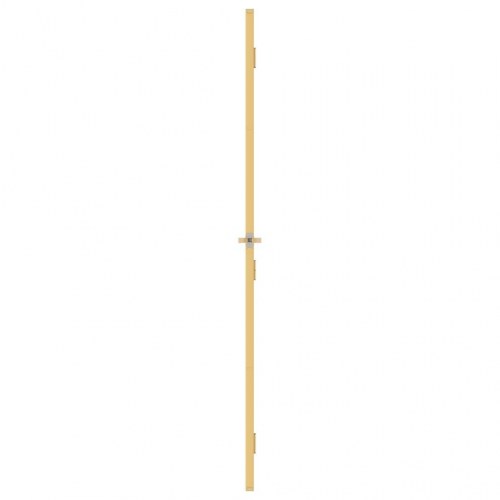 Indvendig glasdør 83 × 201,5 cm - hærdet glas og aluminiumsramme, guldfarvet