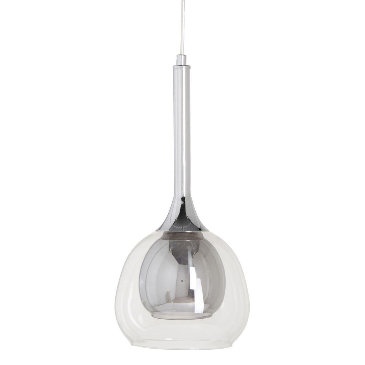 Loftslampe 16 X 16 X 50 Cm Krystal Grå Metal
