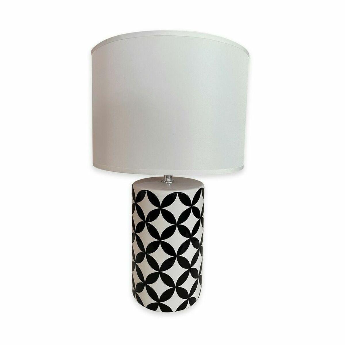 Bordlampe Versa Niu Cruzado Hvid Keramik 20 X 38 Cm