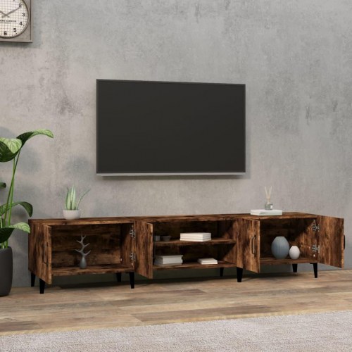 Tv-bord 180 x 31,5 x 40 cm - røget egetræsfarve