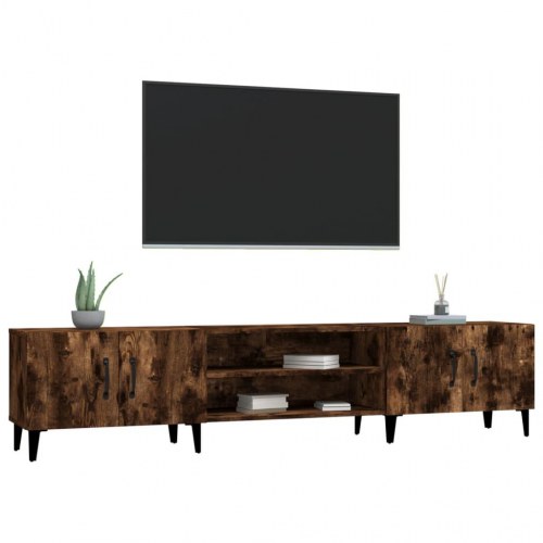Tv-bord 180 x 31,5 x 40 cm - røget egetræsfarve