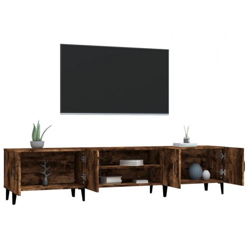 Tv-bord 180 x 31,5 x 40 cm - røget egetræsfarve