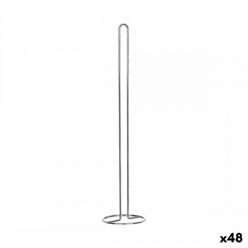 Toiletpapirholder gulv Berilo sølvfarvet 13,5 × 60,5 × 13,5 cm (48 stk)