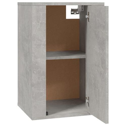 Væghængt tv-skab 40x34,5x60 cm betongrå