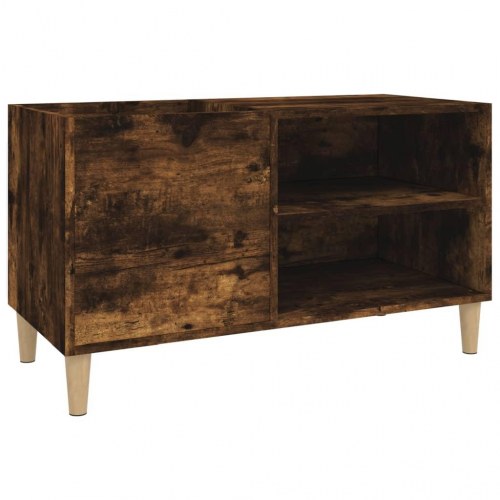 Vinylskab 84,5 x 38 x 48 cm - røget egetræsfarve