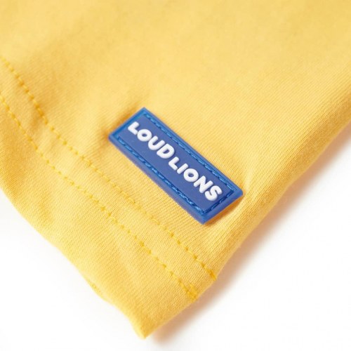 T-shirt til børn str. 92 okkergul