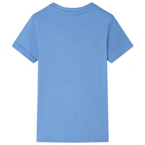 T-shirt til børn str. 116 blå