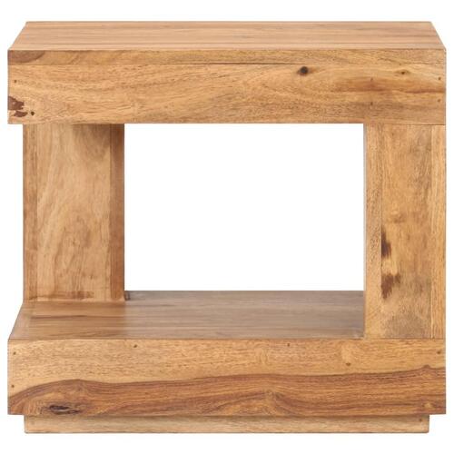 Sofabord 45x45x40 cm massivt akacietræ