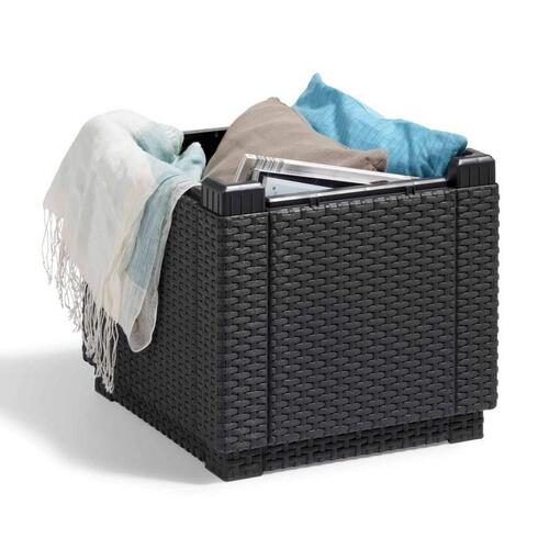 Sofabord Allibert by KETER Sort polypropylen (42 x 42 x 39 cm) (OUTLET C)
