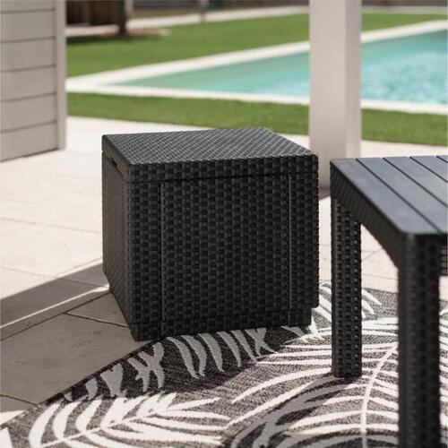 Sofabord Allibert by KETER Sort polypropylen (42 x 42 x 39 cm) (OUTLET C)