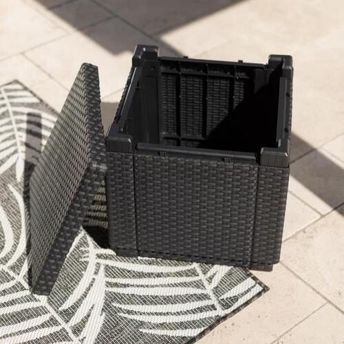 Sofabord Allibert by KETER Sort polypropylen (42 x 42 x 39 cm) (OUTLET C)