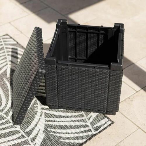 Sofabord Allibert by KETER Sort polypropylen (42 x 42 x 39 cm) (OUTLET C)