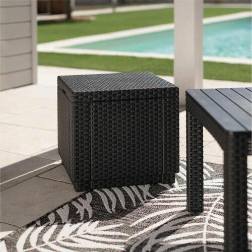 Sofabord Allibert by KETER Sort polypropylen (42 x 42 x 39 cm) (OUTLET C)