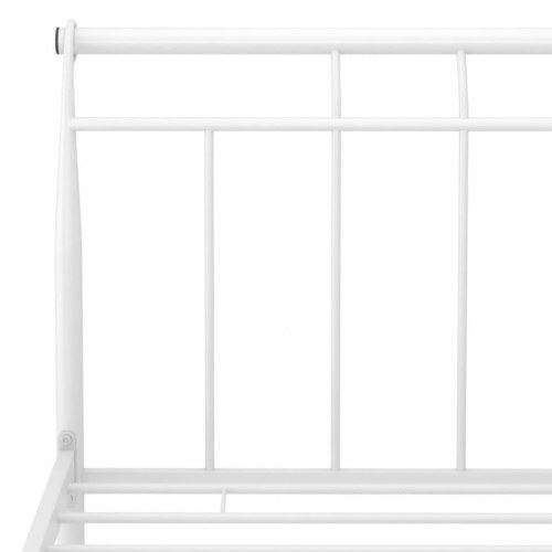 Sengestel 180x200 cm metal hvid