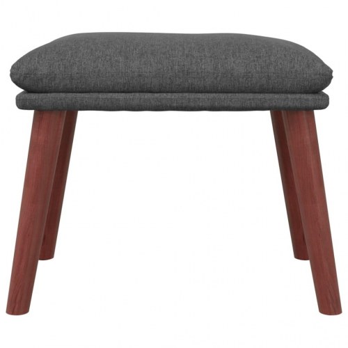 Fodskammel 45x29,5x35 cm stof mørkegrå