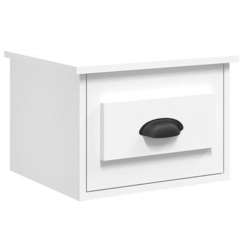 Væghængt sengebord 41,5 × 36 × 28 cm - hvid