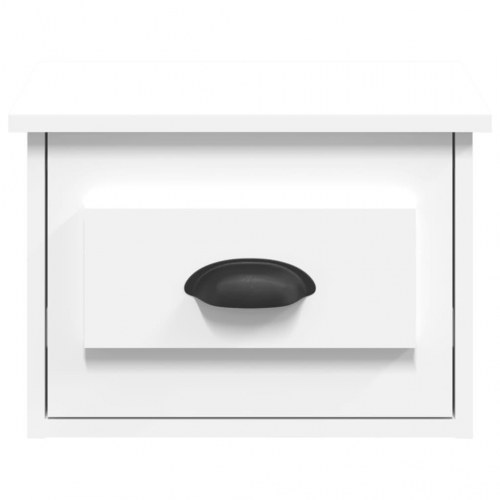 Væghængt sengebord 41,5 × 36 × 28 cm - hvid