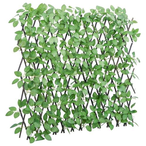 Espalier med kunstig vedbend 180x65 cm udvidelig grøn
