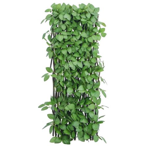Espalier med kunstig vedbend 180x65 cm udvidelig grøn