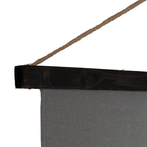 Vægdekoration Gobelin Sort Taupe Hamp Gran Materiale 124 x 1,7 x 86 cm