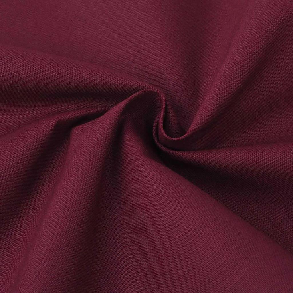Bomuldsstof 1,45 x 20 m bordeauxfarvet