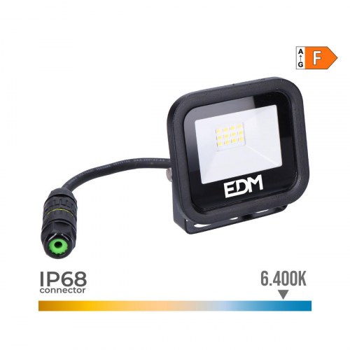 EDM Product LED spotlight 70400 Black Series, sort, 10 W, 800 lm (6400 K)