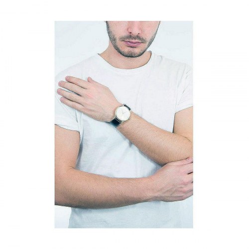 Herreur Calvin Klein Established Ø43 mm - læderrem, kvarts