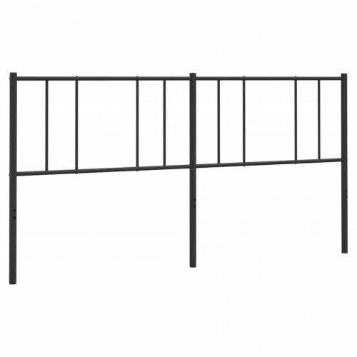 Sengegavl 193 cm metal sort