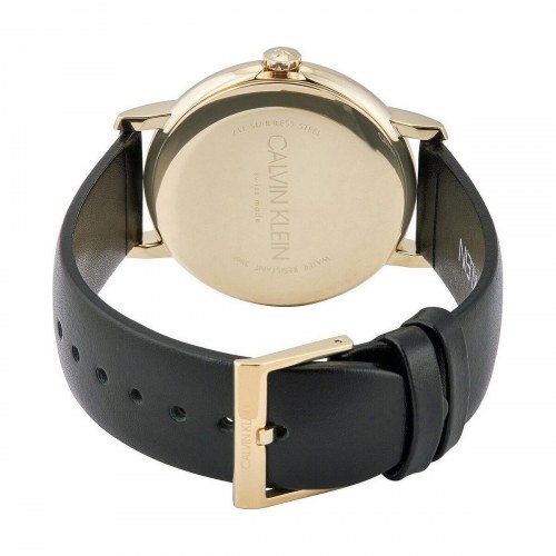 Herreur Calvin Klein Established Ø43 mm - læderrem, kvarts