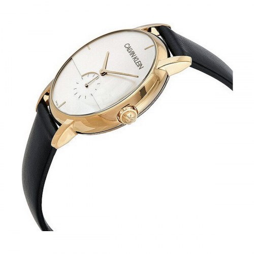 Herreur Calvin Klein Established Ø43 mm - læderrem, kvarts
