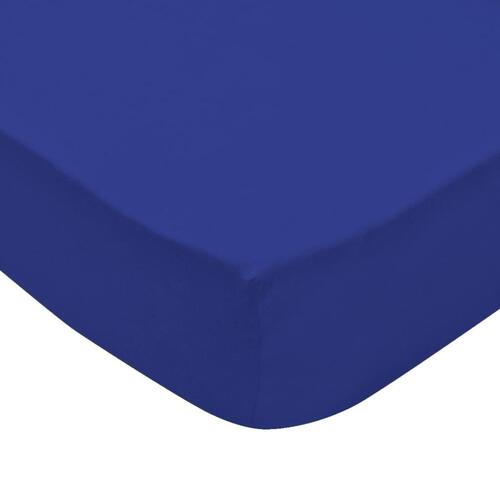 Lagner 2 styks Bomuld 160 gsm 120x200-130x200 cm blå