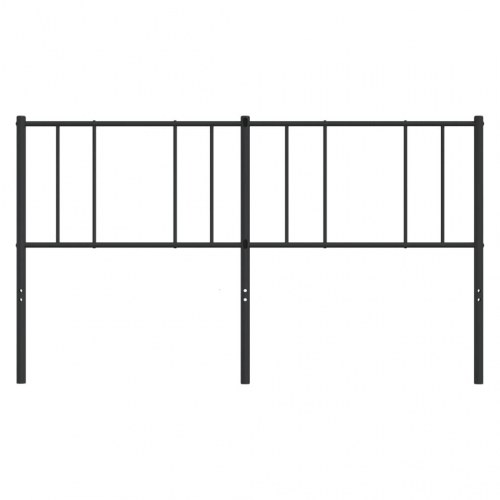 Sengegavl 193 cm metal sort