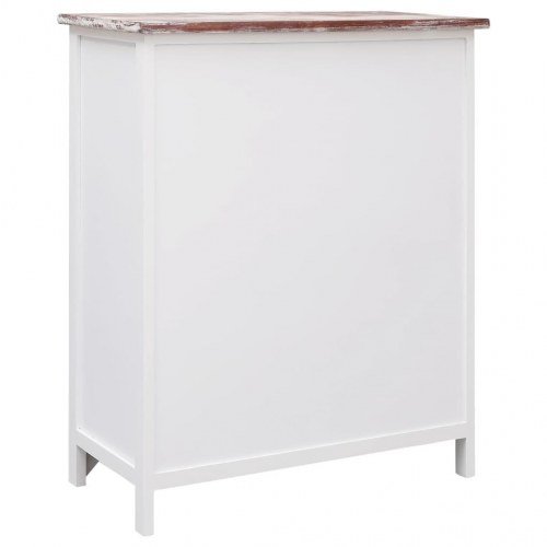 Kommode 60x30x75 cm 6 skuffer kejsertræ brun