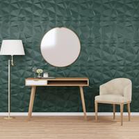 Vægpaneler 48 stk. 50x50 cm 12 m² XPS diamant grøn