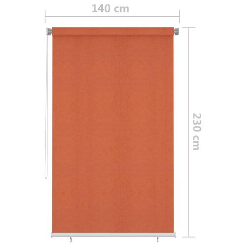 Udendørs rullegardin 140 x 230 cm orange