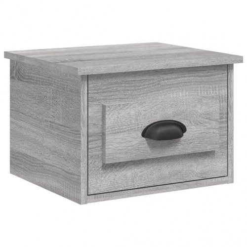 Væghængt sengebord 41,5 × 36 × 28 cm - grå sonoma-eg