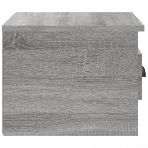 Væghængt sengebord 41,5 × 36 × 28 cm - grå sonoma-eg