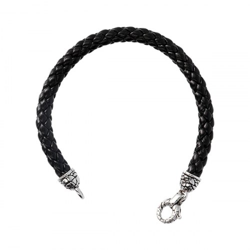 Albert M. armbånd til mænd WSOX00141.BLK - sort flettet
