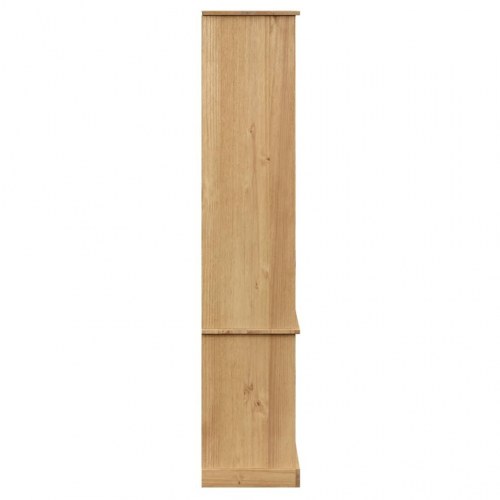 Glasskab VIGO 85x35x170 cm - massivt fyrretræ, vitrineskab med glaslåger