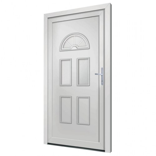Hoveddør 88x208 cm PVC hvid