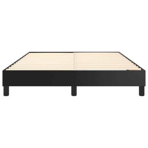 Sengeramme 140x190 cm kunstlæder sort