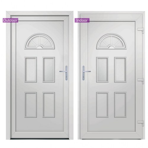 Hoveddør 88x208 cm PVC hvid