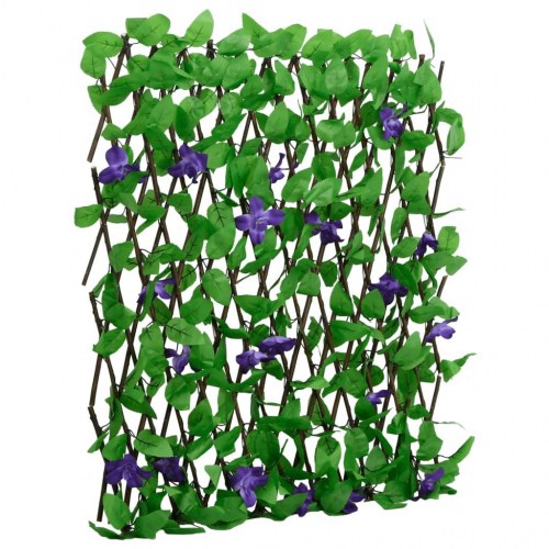 Espalier med kunstig vedbend - udvideligt 180×70 cm, grøn