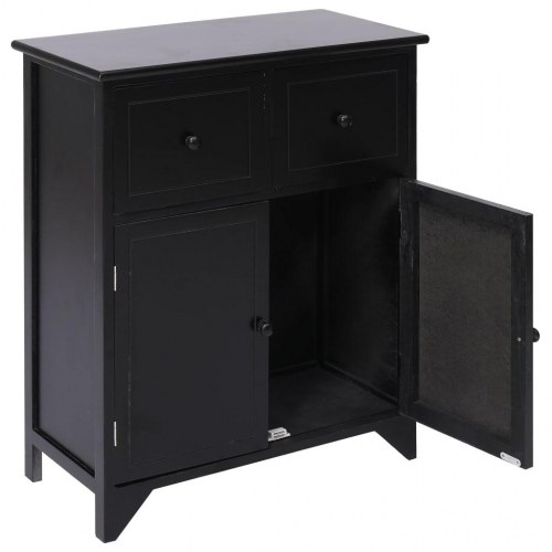 Skab 60x30x75 cm kejsertræ sort